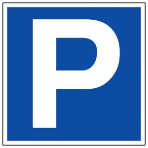 Panneau P (parking) - Rigide 200x200mm - 4220161