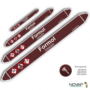 Marqueurs de tuyauterie - Formol - Novap