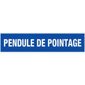 Panneau Pendule de pointage - Rigide 330x75mm - 4120591