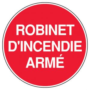 Panneau Robinet incendie armé - Rigide Ø80mm - 4020372