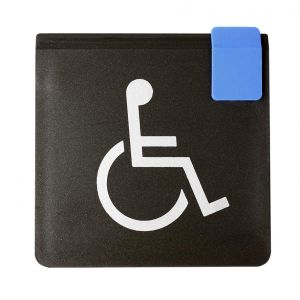 Plaquette de porte WC handicapés - Europe design 95x95mm - 4270067