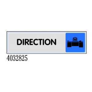 Plaquette de porte Direction - couleur 170x45mm - 4032825