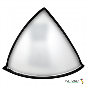 Miroir hémisphérique de sécurité - 1/4 dôme - Novap