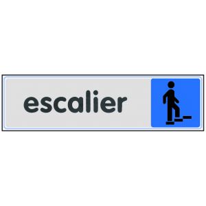 Plaquette de porte Escalier - Plexiglas couleur 170x45mm - 4032962