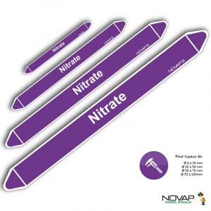 Marqueurs de tuyauterie - Nitrate - Novap