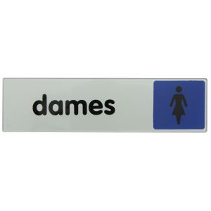 Plaquette de porte Dames (texte) - couleur 170x45mm - 4032771