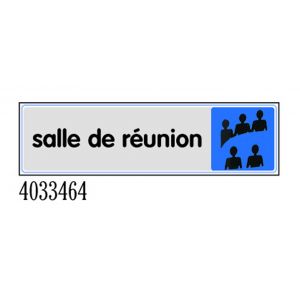 Plaquette de porte Salle de réunion - Plexiglas couleur 170x45mm - 4033464