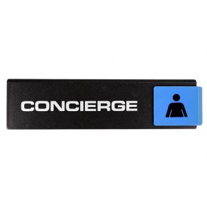 Plaquette de porte Concierge - Europe design 175x45mm - 4260099