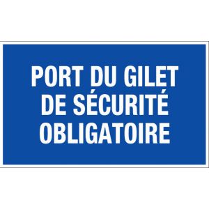 Panneau Port gilet de sécurité - Rigide 330x200mm - 4160450