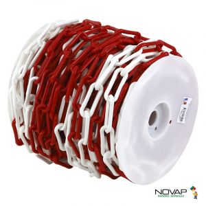 Bobine de chaîne Signal Rouge/Blanc - Novap