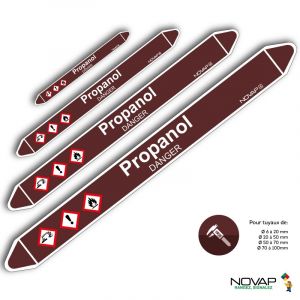 Marqueurs de tuyauterie - Propanol - Novap