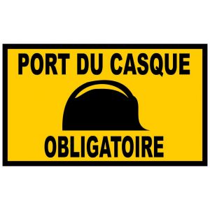 Panneau Port casque obligatoire - Rigide 330x200mm - 4160436