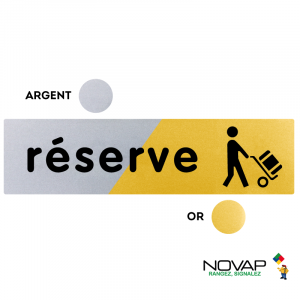 Plaquette Réserve - Argent & Or - NOVAP