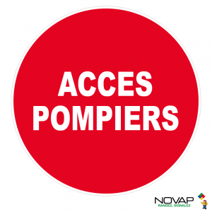 Panneau Accès pompiers - Novap