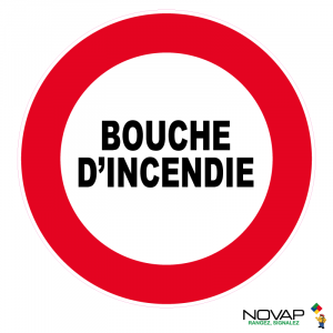 Panneau Bouche d'incendie - Novap