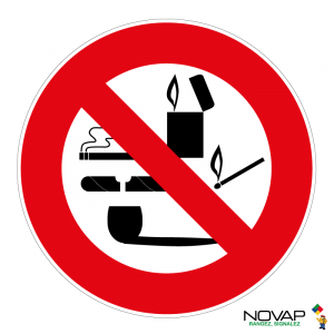 Panneau Interdiction formelle de fumer - Novap