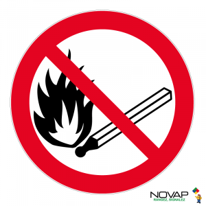 Panneau Interdiction de feu - Novap