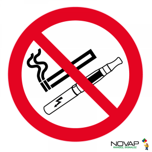 Panneau Défense de fumer et de vapoter - Novap