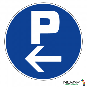 Panneau Parking à gauche - Novap
