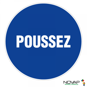 Panneau Poussez - Novap