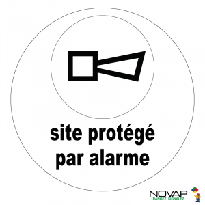 Panneau Site protégé par alarme - Novap