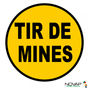 Panneau Tir de mines - Novap