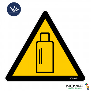 Panneau Danger présence de bouteilles de gaz - Classe 2 - Novap