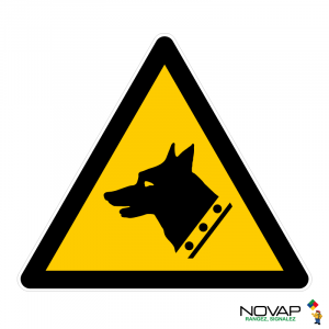 Panneau Danger chien de garde - Novap