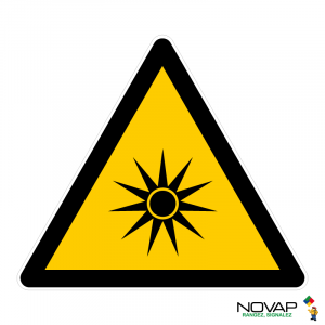 Panneau Danger rayonnement optique - Novap