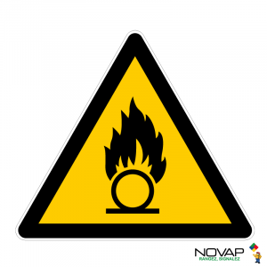 Panneau Danger substances comburantes - Novap