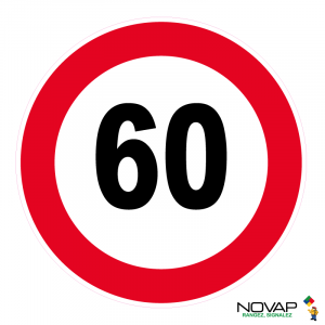 Panneau Vitesse limitée à 60 Km/h - Novap