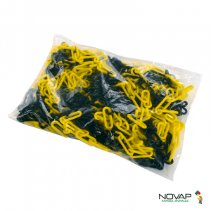 Chaîne signal 25m - Jaune/Noir - Novap