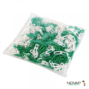 Chaîne signal 25m - Vert/Blanc - Novap
