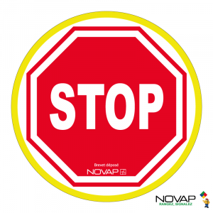 Panneau Stop - haute visibilité - Novap