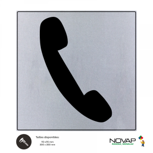 Plaquette téléphone - ISO 7001 - NOVAP