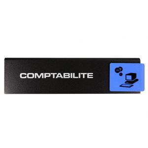 Plaquette de porte Comptabilité - Europe design 175x45mm - 4260082