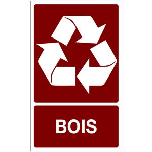 Panneau Recyclage dechets bois - Rigide 330x200mm - 4161020