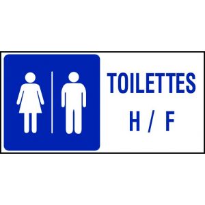 Panneau Toilettes H/F - Rigide 960x480mm - 4000206
