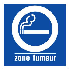 Panneau Zone fumeur - Rigide 200x200mm - 4220185