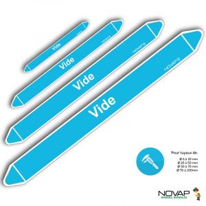 Marqueurs de tuyauterie - Vide - Novap