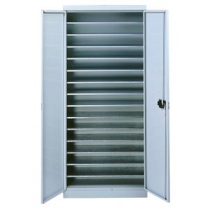 Armoire 10 tablettes avec portes - 5201206
