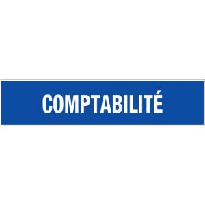 Panneau Comptabilité - Rigide 330x75mm - 4120171