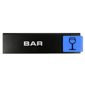 Plaquette de porte Bar - Europe design 175x45mm - 4260914