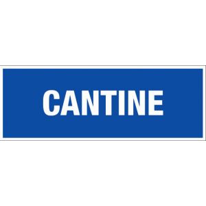 Panneau Cantine - Rigide 330x120mm - 4140056