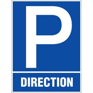 Panneau Parking direction - Rigide 330x400mm - 4181042