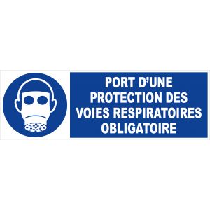 Panneau Port d'une protection des voies respiratoires - Rigide 450x150mm - 4030616