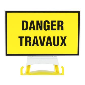 Panneau Danger travaux + support pour balise modulable - Novap