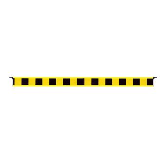 Barrière fixe de 2m rétroréfléchissante Jaune/Noire type K2 - Novap