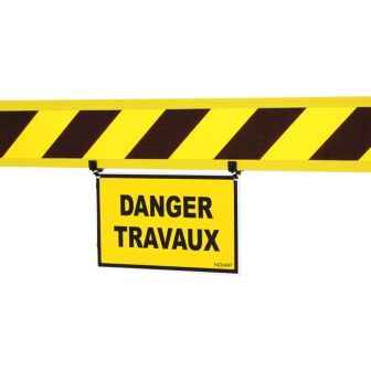 Panneau - Danger travaux - pour barrière téléscopique - 1320352