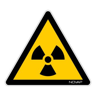 Panneau Danger Matières radioactives - Novap